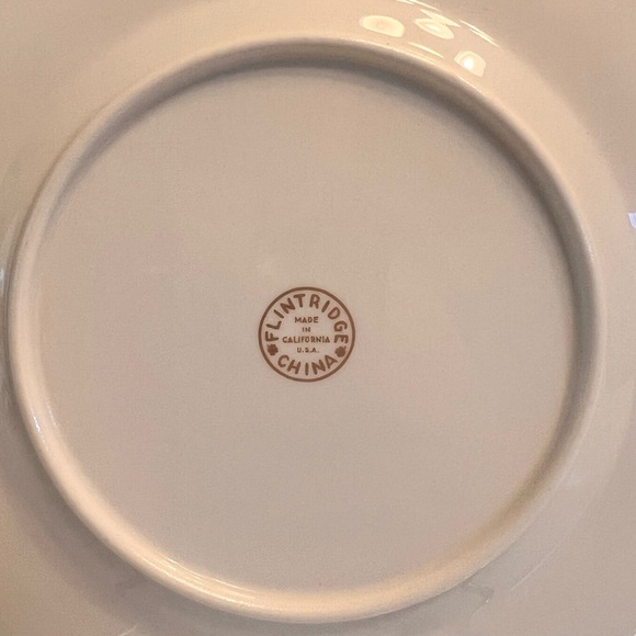 Pink with gold trim Flintridge china set - Picture 6 of 6